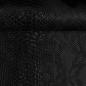 Preview: Kunstleder schwarz Reptilienoptik
