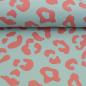 Preview: Kunstleder Leo mint koralle