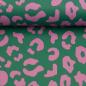 Preview: Kunstleder Leo dunkelmint rosa