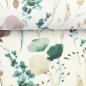 Preview: beschichtete Baumwolle Gräser petrol beige
