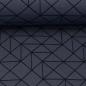 Preview: Heavy Sweat geometrische Linien rauchblau / schwarz