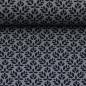 Preview: Popeline / Webware Ornamental dunkelgrau schwarz