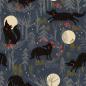 Preview: Baumwolle/ Webware Forest Whispers by Helen Black Full Moon Wolf