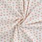 Preview: Jersey Ajour (Lochstickerei) cremeweiß mit Kirschen