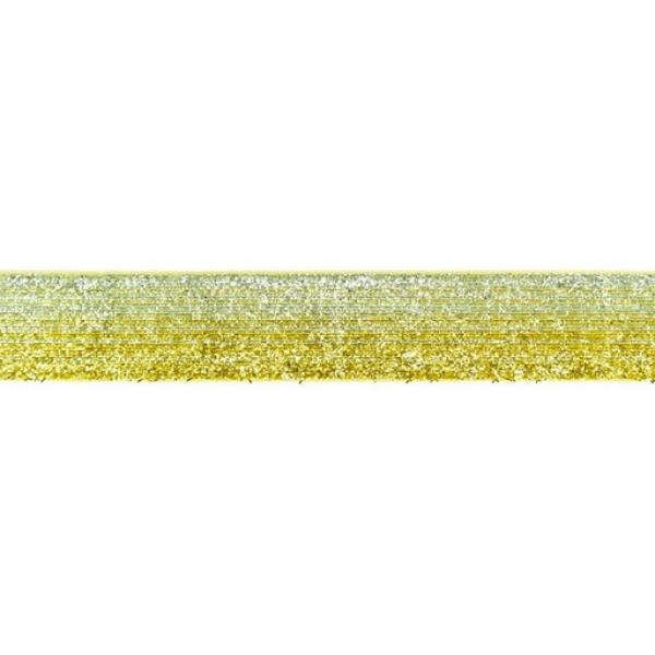 Glitzerband Farbverlauf gold