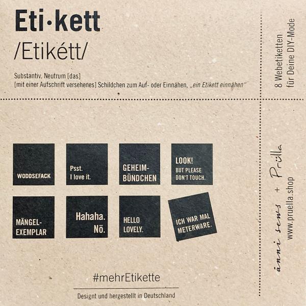Webetiketten Set #mehretikette 1. Edition natur