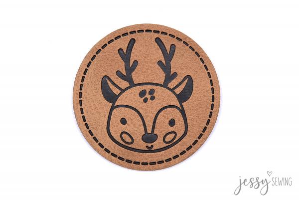 Kunstlederlabel "reindeer"