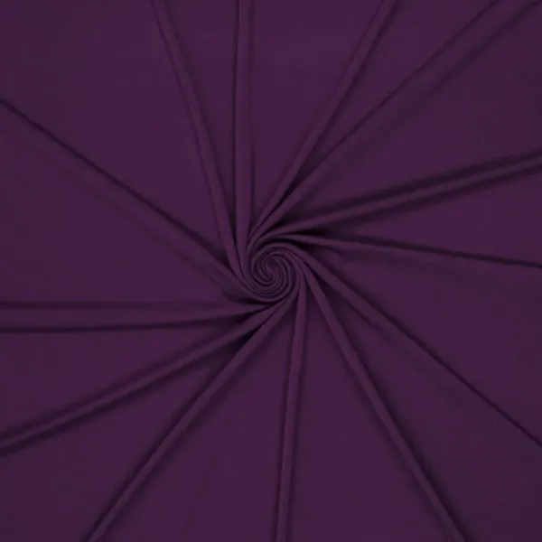 Bambusjersey uni purple