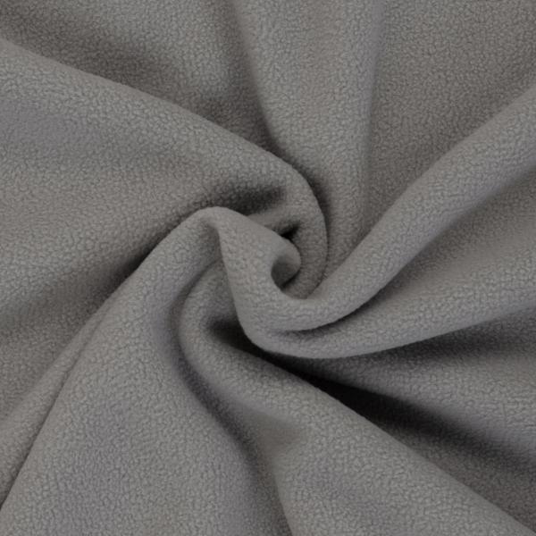 Doubleface Fleece "Tamme" hellgrau