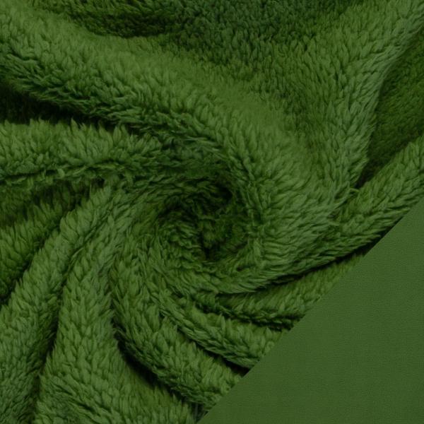 Doubleface Fleece "Tamme" moosgrün