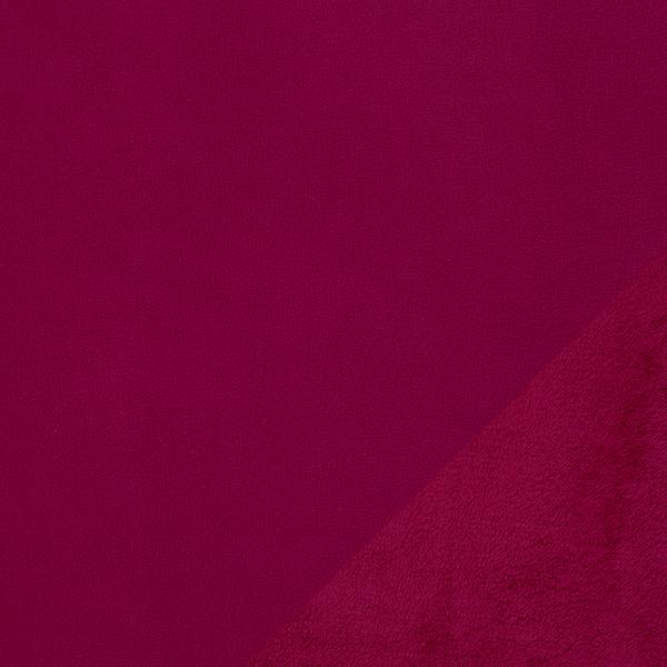 Doubleface Fleece "Tamme" fuchsie