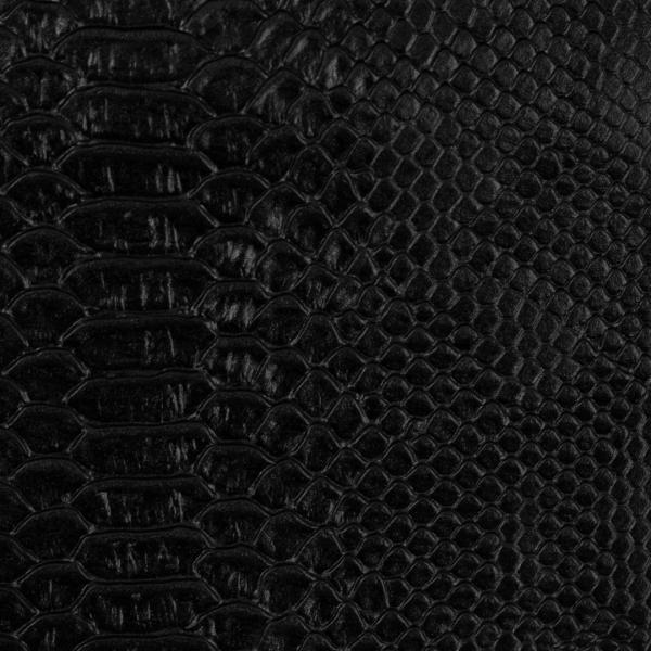 Kunstleder schwarz Reptilienoptik