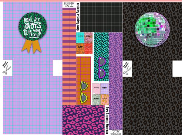 DIY Panel Cherry Picking Bag Discokugel / Don´t let idiots ruin your day
