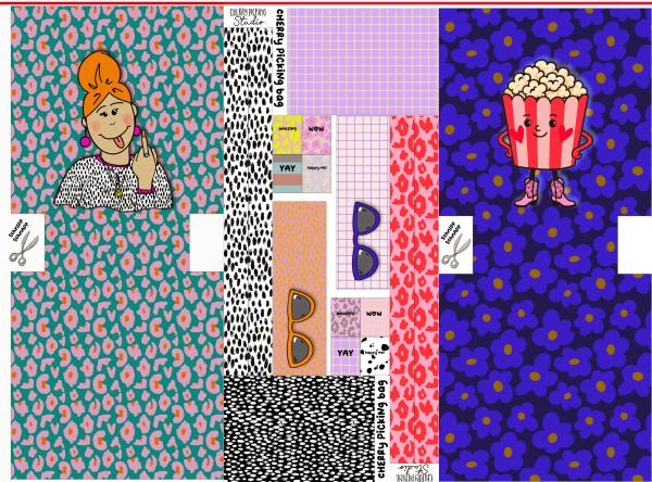 DIY Panel Cherry Picking Bag Popcorn