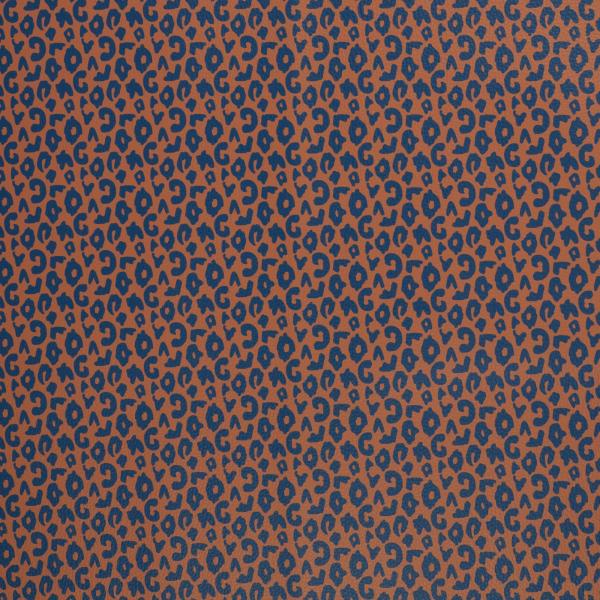 Preview: Kunstleder cherry picking brush & wild Leo klein rost / marine