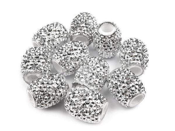 Perlenset Weiß Silberglanz (2 Stück)