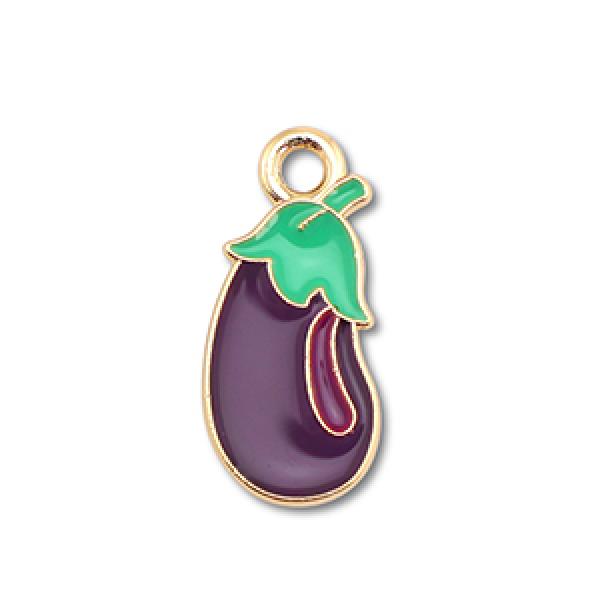 Anhänger Metall Aubergine