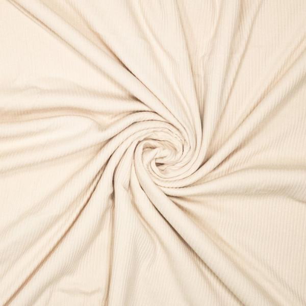 Preview: Bambusjersey RIPP uni creme