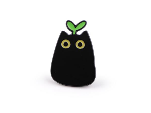 Pin / Anstecker "Katze Pflanze"