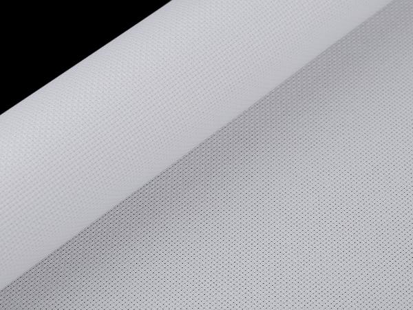 Stickgewebe Canavas weiß 50cm breit / 54 Löcher