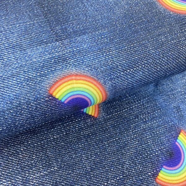 Jersey Regenbögen auf jeans