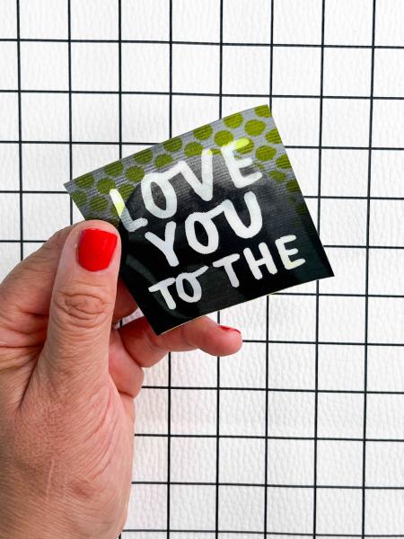 Flippatch "love you to the / moon"
