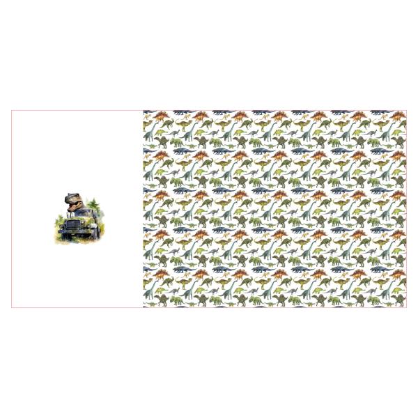Preview: Jersey Panel Dinosaurier T-Rex 75cm lang