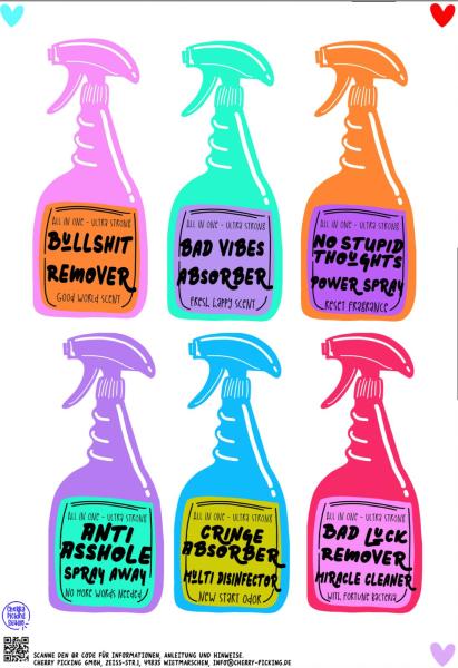 Bügelbilder Set A4 "Remover"