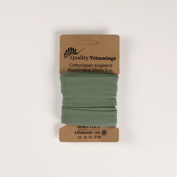 elastisches Schrägband - Jersey- 40/20 mm 3m dusty mint