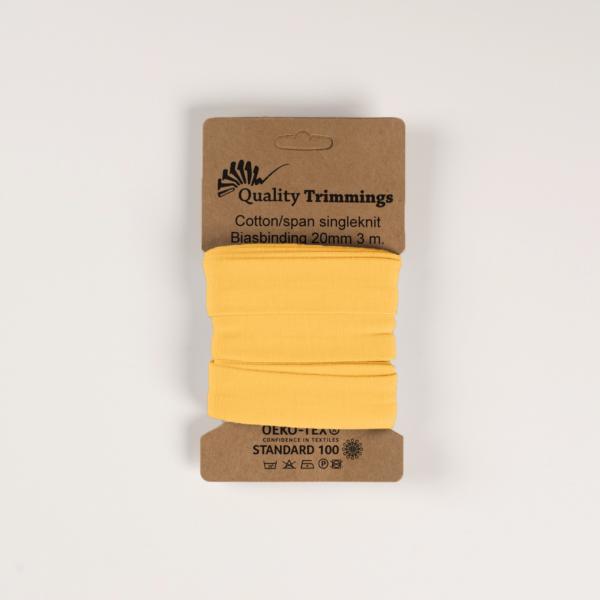 elastisches Schrägband - Jersey- 40/20 mm 3m soft gelb