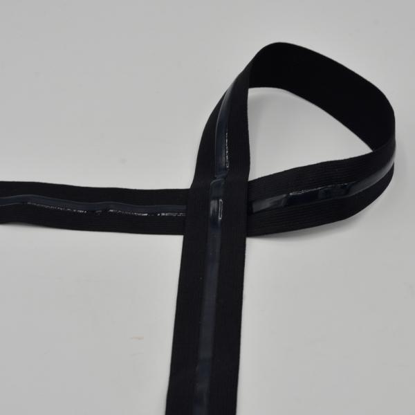 Gummiband Anti Slip schwarz 2.5cm breit