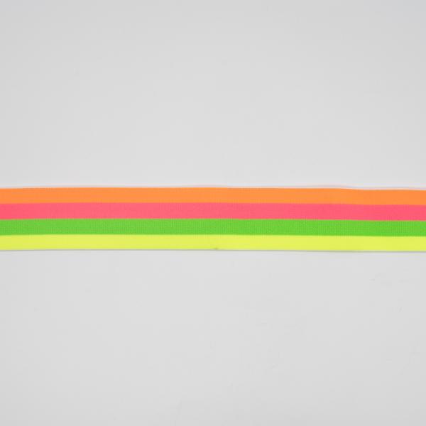 Gummiband neon Streifen 4cm breit
