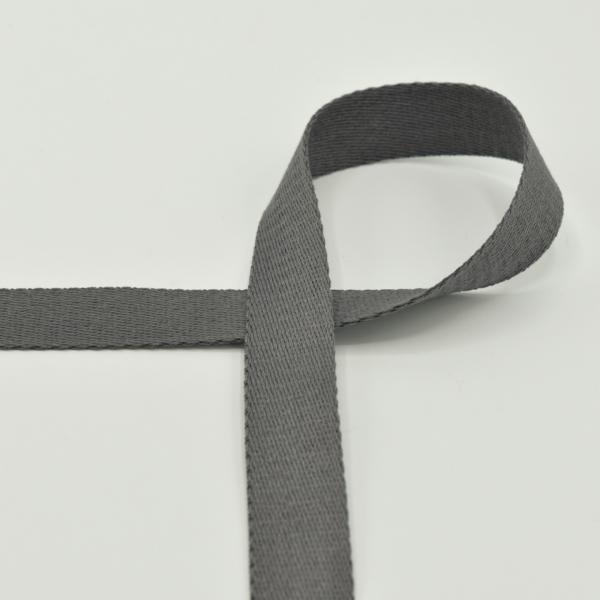 Gurtband 25 mm anthrazit / dunkelgrau soft touch