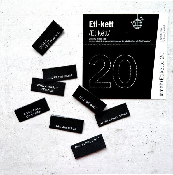 Webetiketten Set #mehretikette 20. Edition