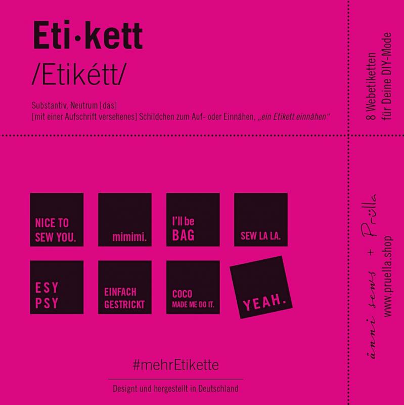 Webetiketten Set #mehretikette 2. Edition pink