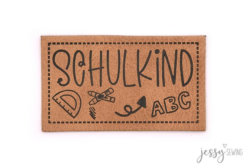 Kunstlederlabel "Schulkind"