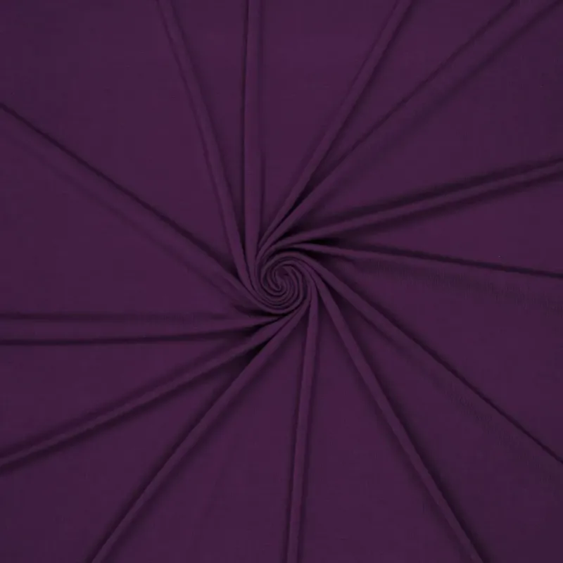 Bambusjersey uni purple
