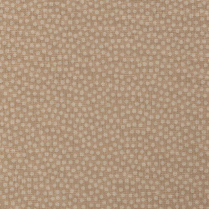 Popeline/ Webware Dotty beige mit hell beigen Punkten 2mm