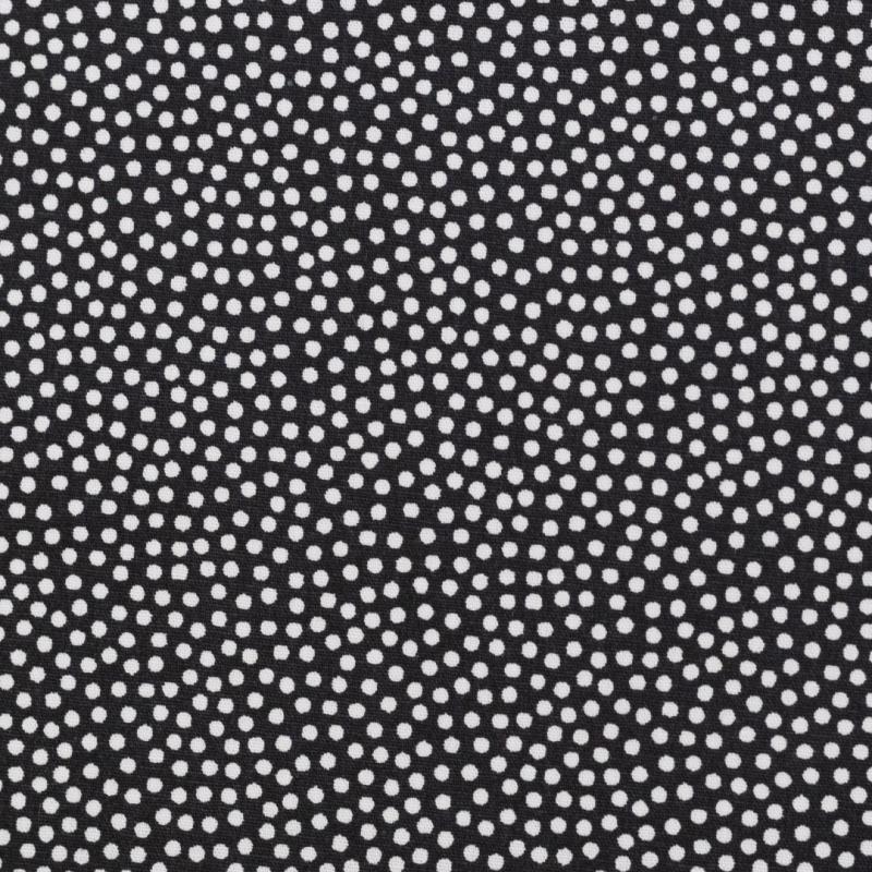 Popeline/ Webware Dotty schwarz mit weißen Punkten 2mm