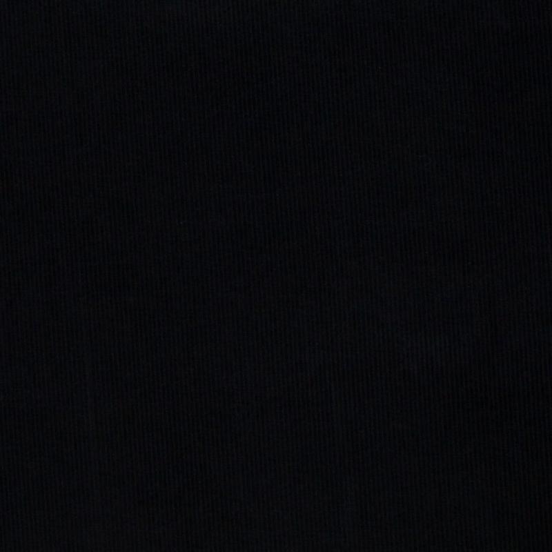 Cord Jersey schwarz "Juna" Längsstreifen dünn