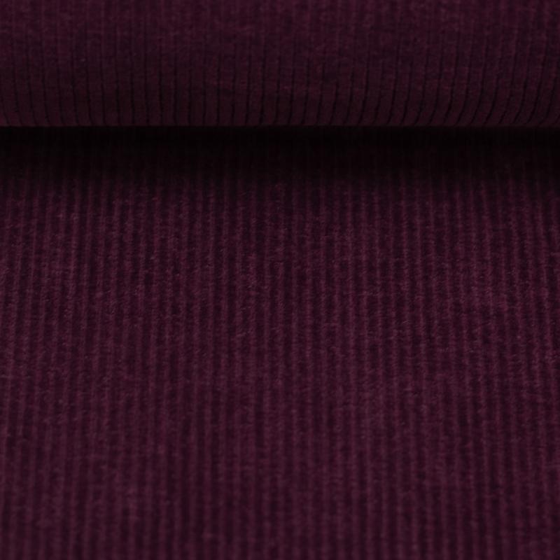 Cord Jersey bordeaux "Juna" Längsstreifen dünn