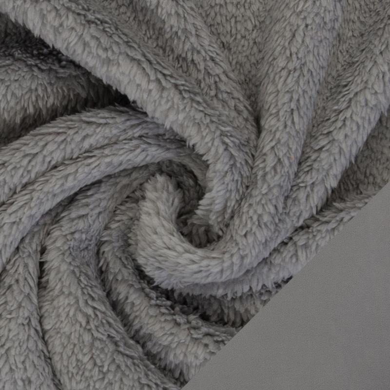 Doubleface Fleece "Tamme" hellgrau