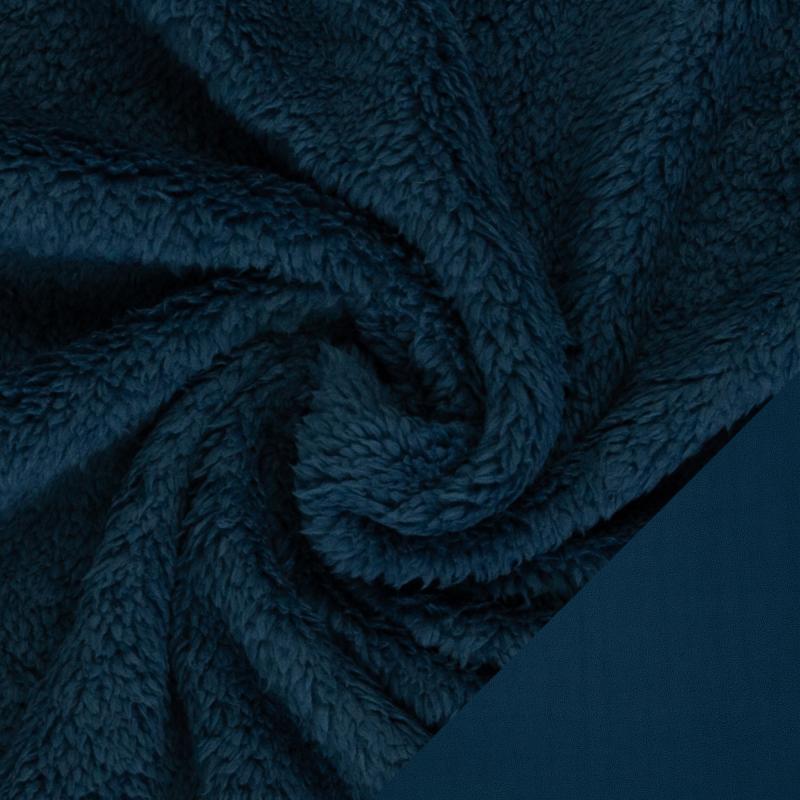 Doubleface Fleece "Tamme" blau