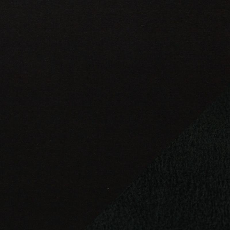 Alpenfleece uni schwarz