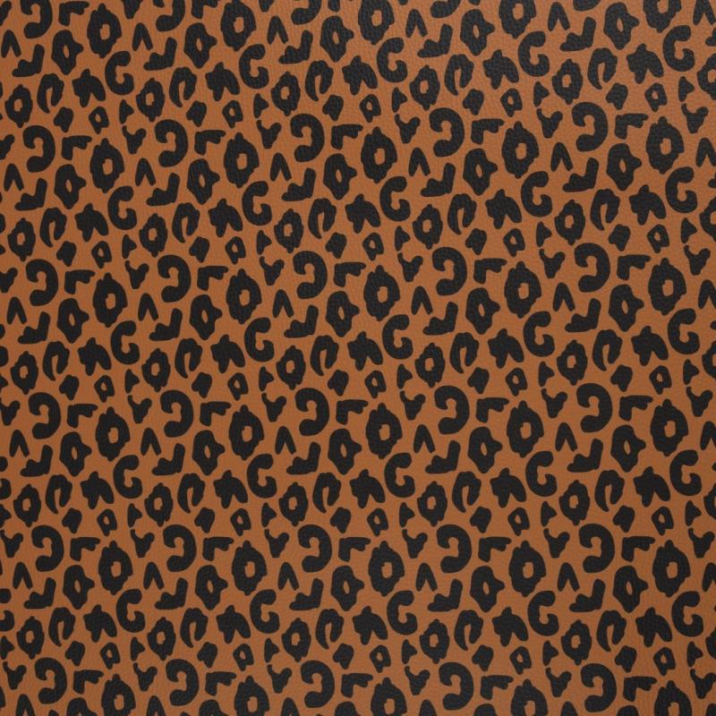 Kunstleder Leo cognac / schwarz *Fehlerhaft*