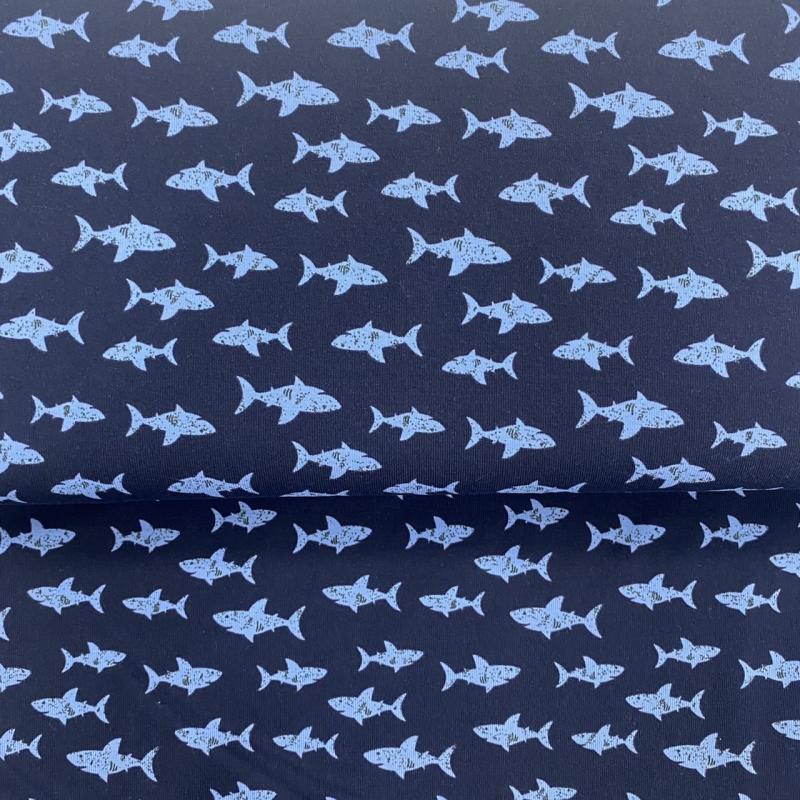 Jersey Haie auf dunkelblau