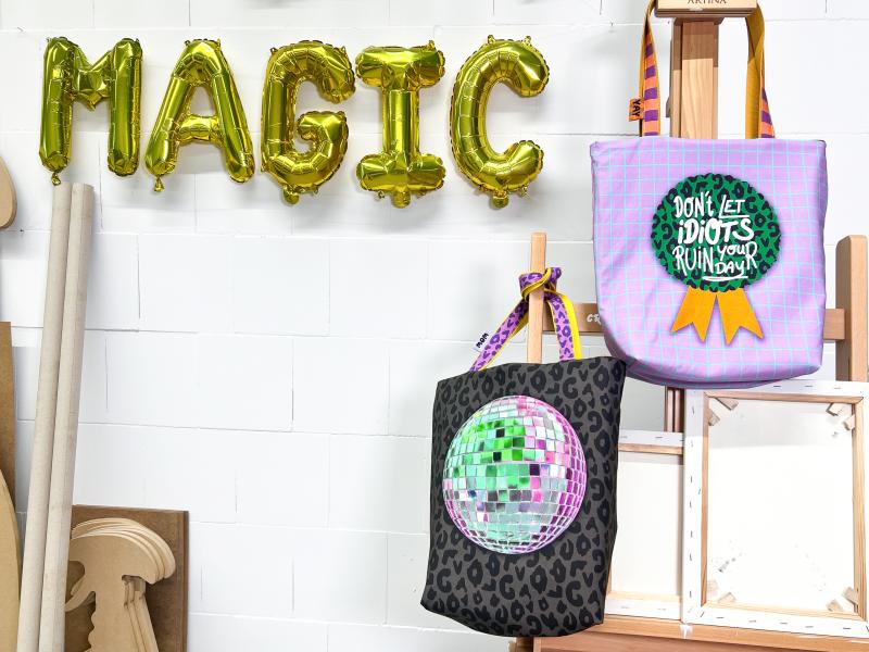 DIY Panel Cherry Picking Bag Discokugel / Don´t let idiots ruin your day
