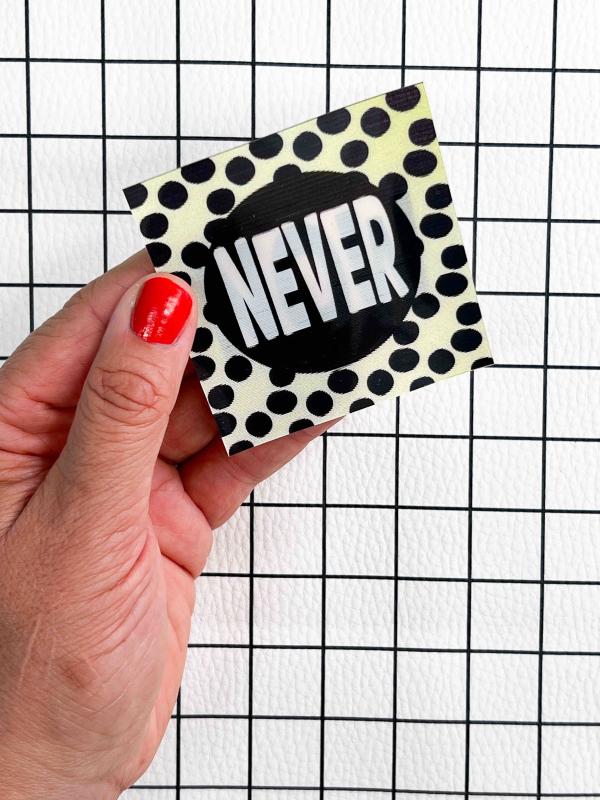 Flippatch "never / now"