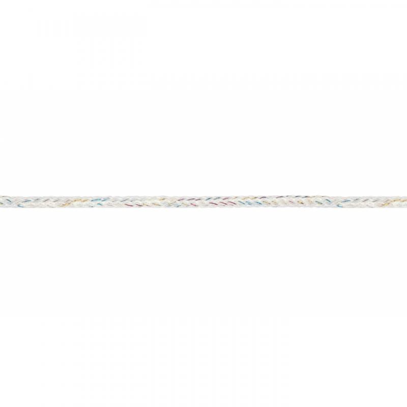 Rundkordel weiß multicolor 5mm