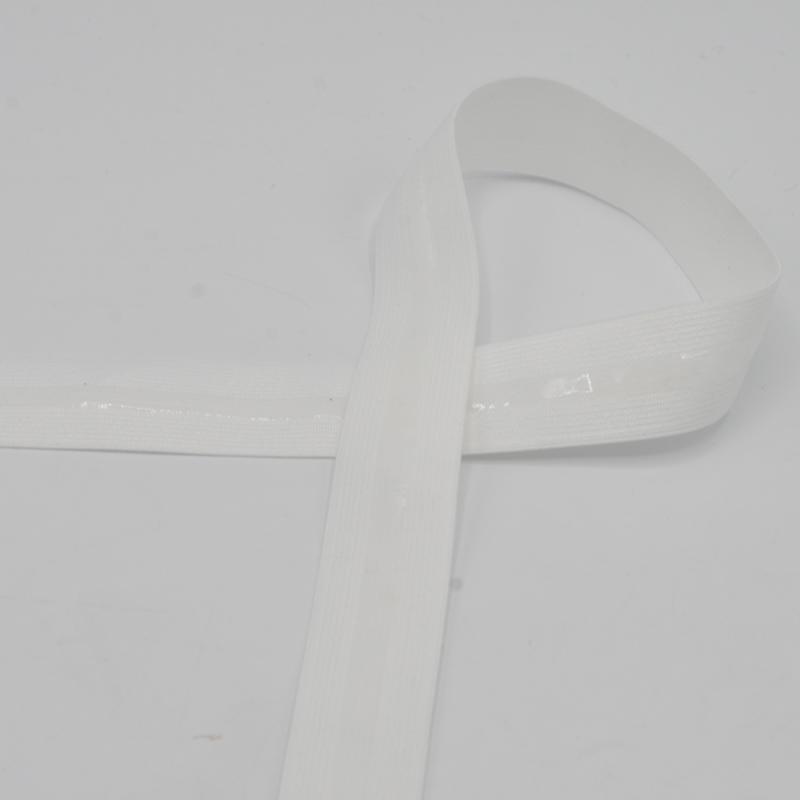 Gummiband Anti Slip weiß 2.5cm breit